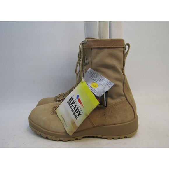 EUC Belleville Mens Sz 12.5 R Tan Suede Gore-Tex Combat Tactical Military Boots main image 8